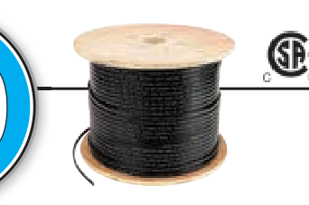 Câble chauffant autorégulant MVL de 13 mm avec gaine en fluoropolymère