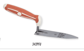 Petite truelle feuille d'olive manche bi-matière - 140 mm