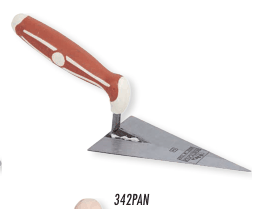Petite truelle triangulaire manche bi-matière - 140 mm